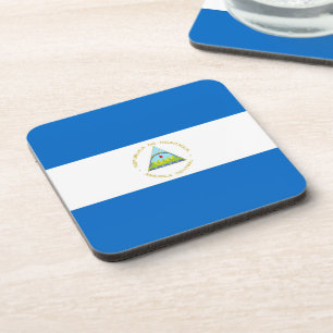 Nicaragua-Flagge Getränkeuntersetzer