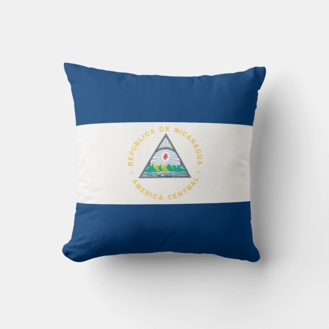 Nicaragua-Flagge Kissen (Vorderseite)