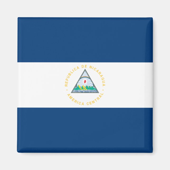 Nicaragua-Flagge Magnet (Vorne)