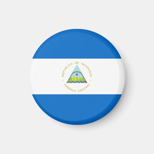 Nicaragua-Flagge Magnet (Vorne)