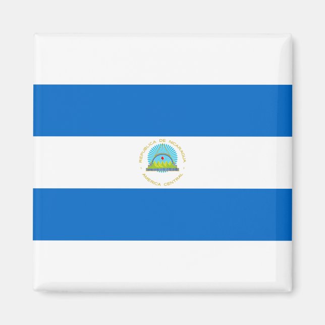 Nicaragua-Flagge Magnet (Vorne)