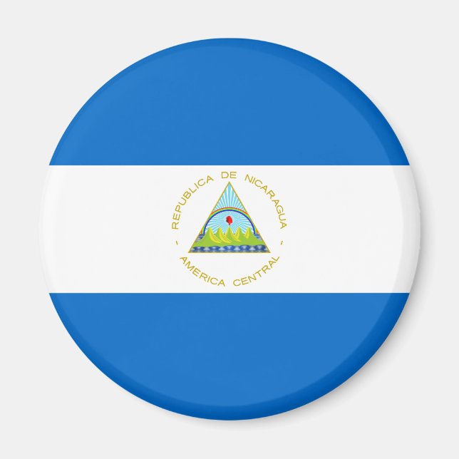 Nicaragua-Flagge Magnet (Vorne)