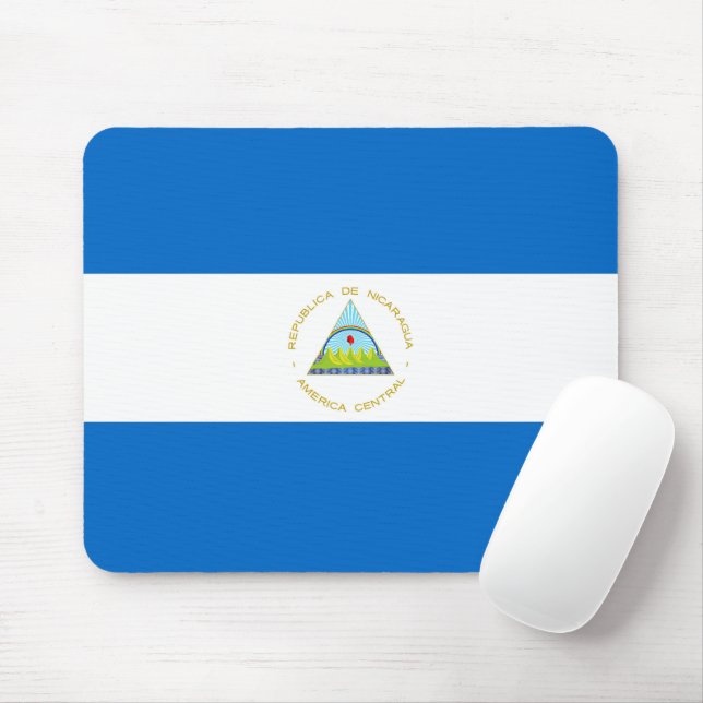Nicaragua-Flagge Mousepad (Mit Mouse)