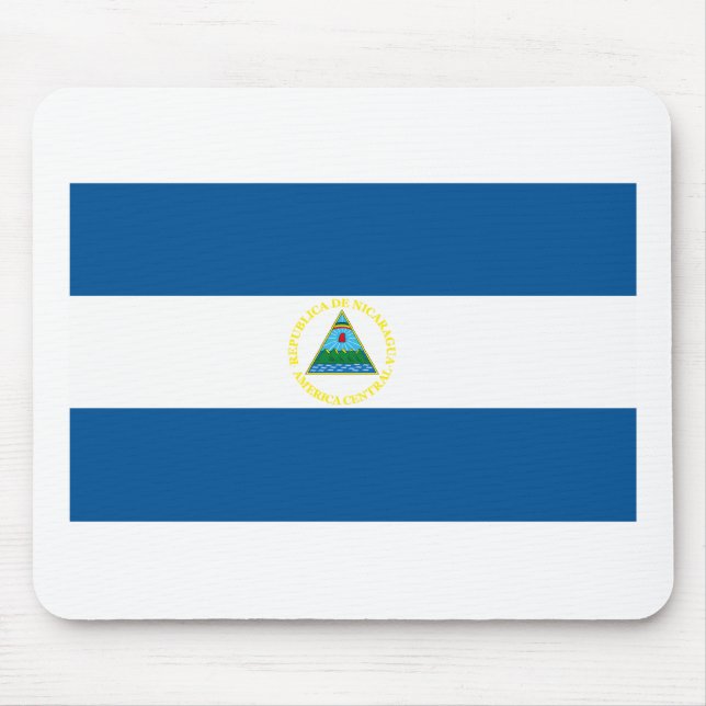 Nicaragua-Flagge Mousepad (Vorne)