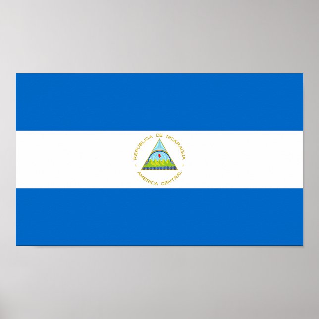 Nicaragua-Flagge Poster (Vorne)