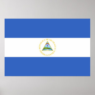 Nicaragua-Flagge Poster