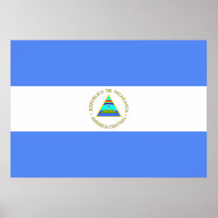 Nicaragua-Flagge Poster