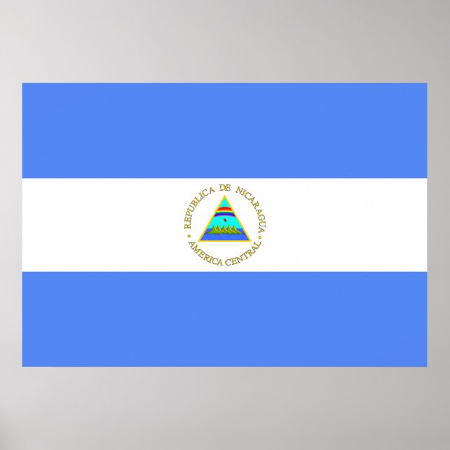 Nicaragua-Flagge Poster (Vorne)