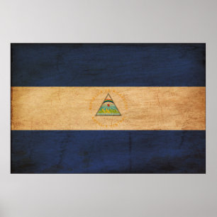 Nicaragua-Flagge Poster