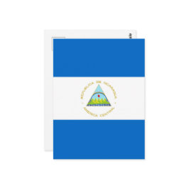 Nicaragua-Flagge Postkarte