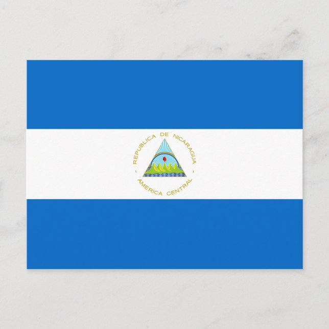 Nicaragua-Flagge Postkarte (Vorderseite)
