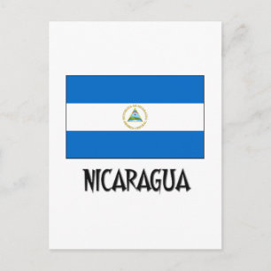 Nicaragua-Flagge Postkarte