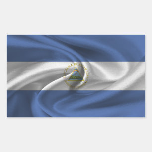 Nicaragua-Flagge Rechteckiger Aufkleber