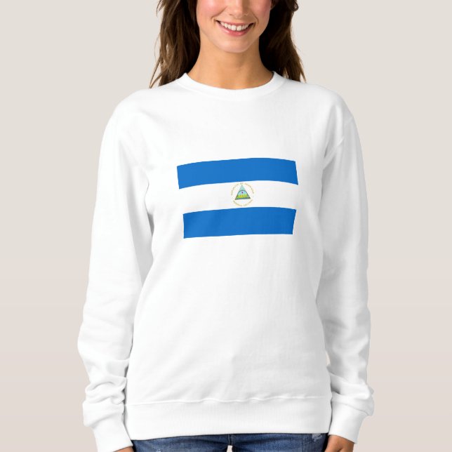 Nicaragua-Flagge Sweatshirt (Vorderseite)