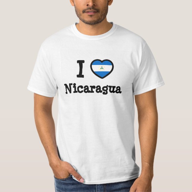 Nicaragua-Flagge T-Shirt (Vorderseite)