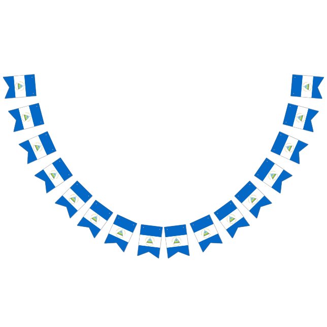 Nicaragua-Flagge Wimpelkette (Alle)