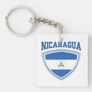 Nicaragua-Flaggenschild Schlüsselanhänger
