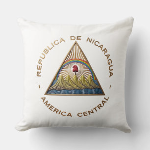Nicaragua Landesflagge Symbol Emblem Wappen Arms E Kissen