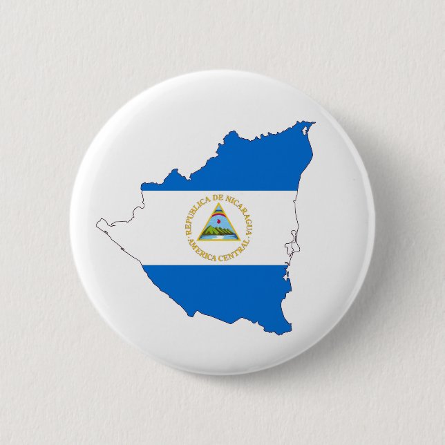 Nicaragua-Landesflaggekarten-Formsymbol Button (Vorderseite)