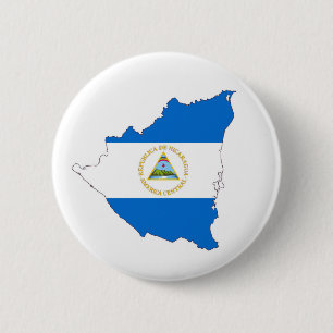 Nicaragua-Landesflaggekarten-Formsymbol Button