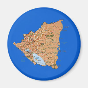 Nicaragua Map Magnet