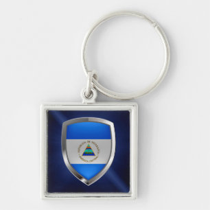 Nicaragua Metallic Emblem Schlüsselanhänger