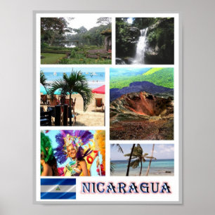 Nicaragua - Mosaik - Poster