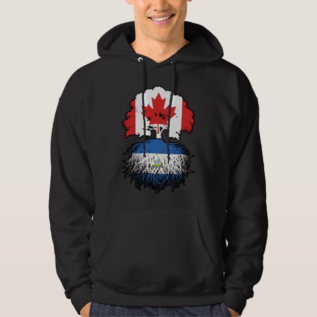Nicaragua Nicaraguan Kanada Tree Roots Hoodie (Vorderseite)