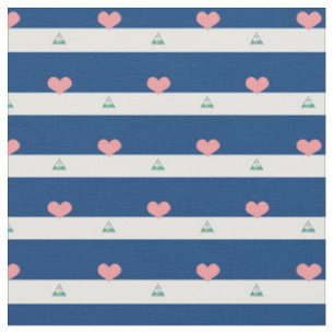 Nicaragua, nicaraguanische Flagge und Herz-Fabric Stoff