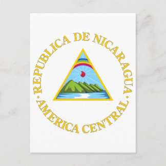 Nicaragua Offizieller Wappen-Heraldry-Symbol Postkarte