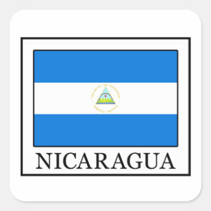 Nicaragua Quadratischer Aufkleber
