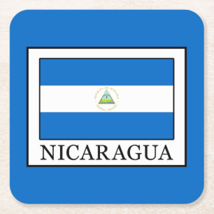 Nicaragua Rechteckiger Pappuntersetzer