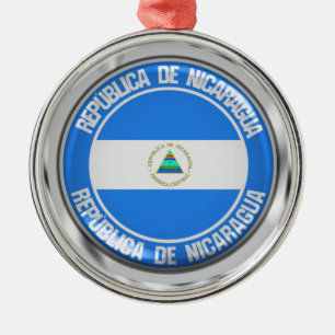 Nicaragua-RundEmblem Ornament Aus Metall