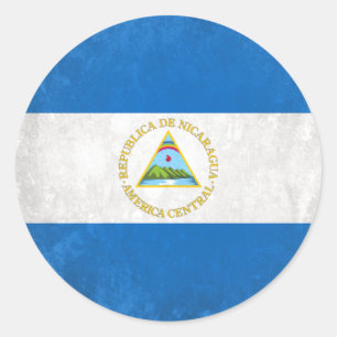 Nicaragua Runder Aufkleber