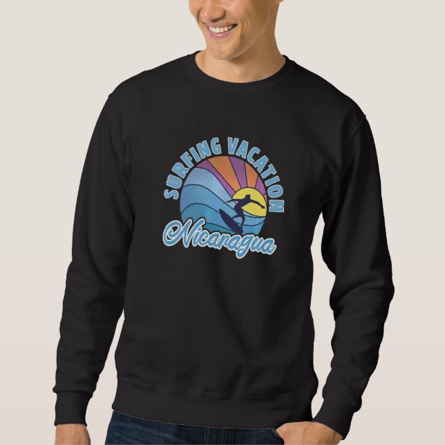 Nicaragua Surfing Vacation Sweatshirt (Vorderseite)