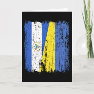 Nicaragua Ukraine Halbflagge Nicaraguanisch Ukrain Karte