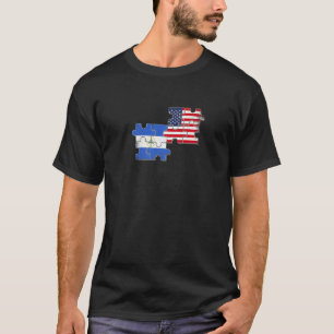 Nicaragua Usa Liebe Roots Nicaragua Amerikanische T-Shirt