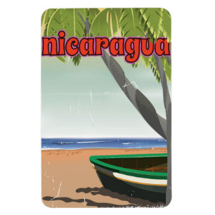Nicaragua Vintage Reiseplakat. Magnet