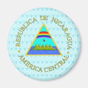 Nicaragua-Wappen im Detail Magnet
