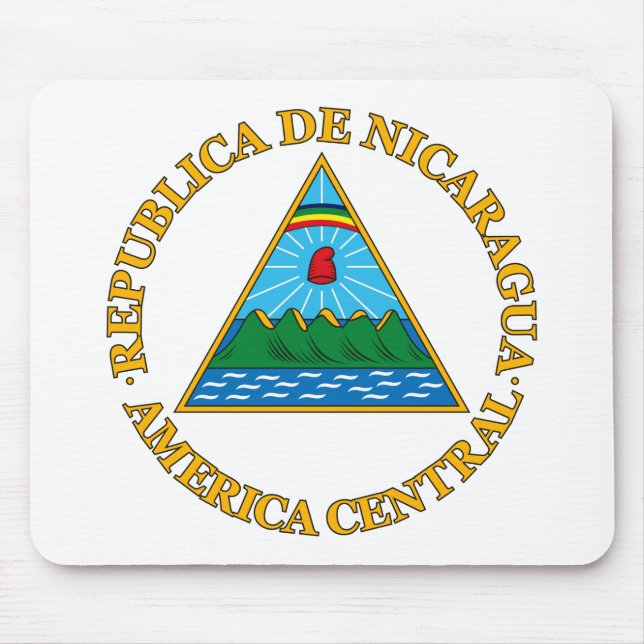 Nicaragua-Wappen Mousepad (Vorne)