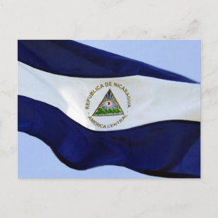 Nicaraguaflagge Postkarte