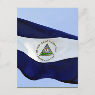 nicaraguanische Flagge Postkarte