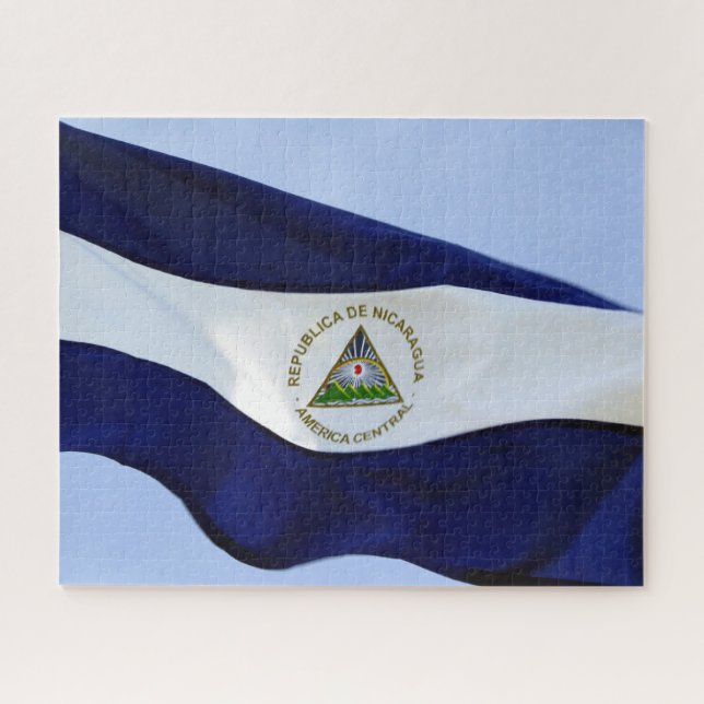 nicaraguanische Flagge Puzzle (Horizontal)