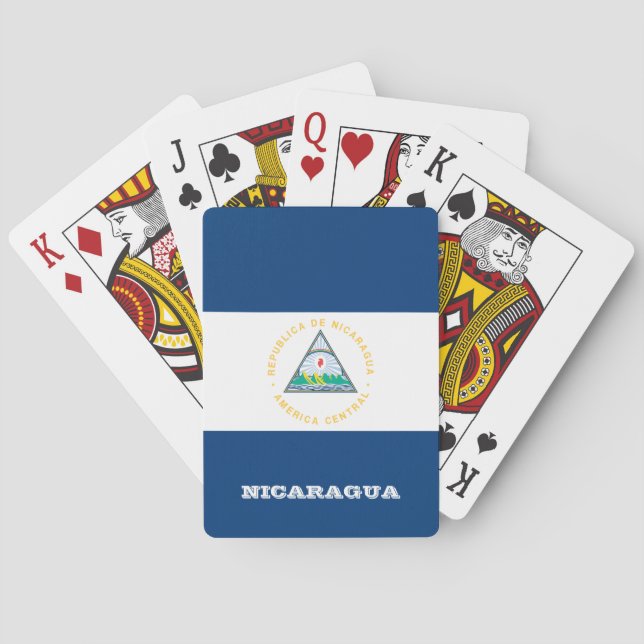 Nicaraguanische Flaggenspiele, Nicaragua Spielkart Spielkarten (Rückseite)