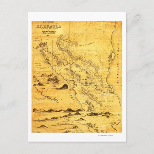 NicaraguaPanoramakarteNicaragua Postkarte (Vorderseite)