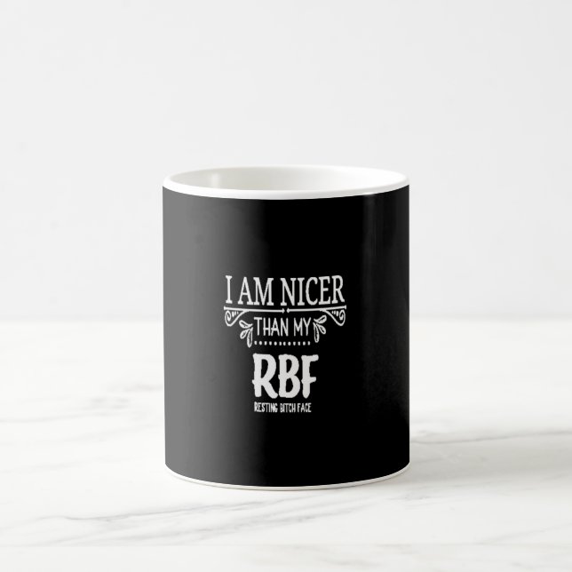 Nicartiger als mein RBF ​ sich im Gesicht ausruhen Kaffeetasse (Mittel)