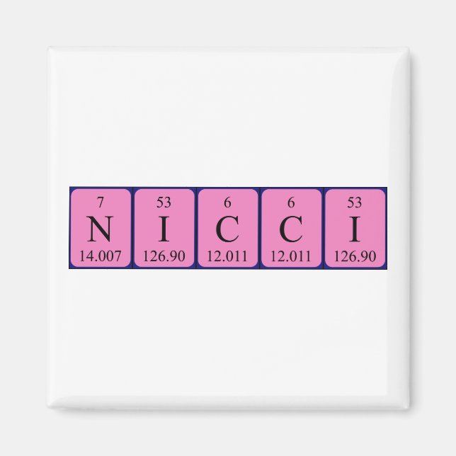 Nicci Periodenmagnet Magnet (Vorne)