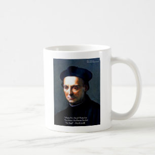 Niccolo Machiavelli "Macht" Weisheitszitate Gesche Kaffeetasse