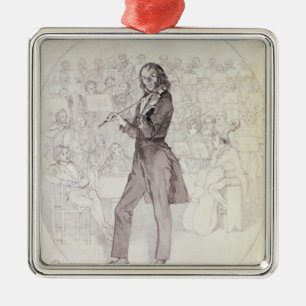Niccolo Paganini, Violinist Silbernes Ornament