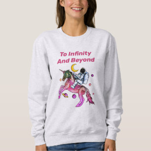 Nice Astronaut Ride Space Unicorn Pferd Sweatshirt